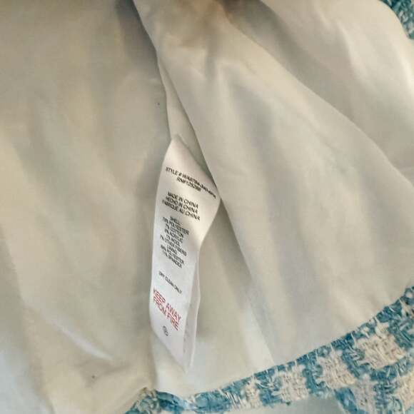 Jason Wu Tweed Jacket Blue White small 4 preppy - Picture 2 of 4